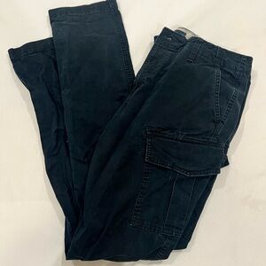 AEROPOSTALE BLACK CARGO STRAIGHT PANTS